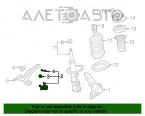 Rulmentul de direcție dreapta pentru Toyota Sienna 11-20, nou, original OEM