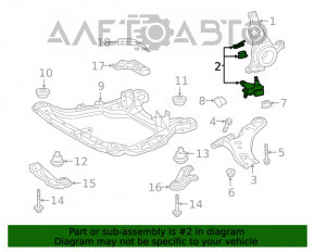 Rulmentul de direcție din față dreapta pentru Lexus RX350 RX450h 10-15, nou, original OEM