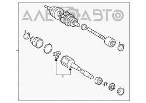 Ax cu semiasa din față dreapta pentru Lexus ES350 13-18, nou, neoriginal, GSP.