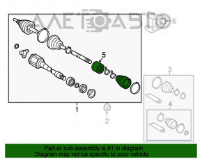 Привод полуось передняя правая Toyota Avalon 13-18 3.5 внутренняя граната под замену