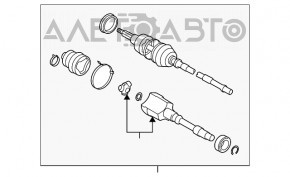 Привод полуось передняя правая Lexus IS 14-20