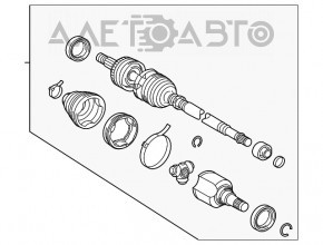 Привод полуось передняя левая Lexus CT200h 11-17