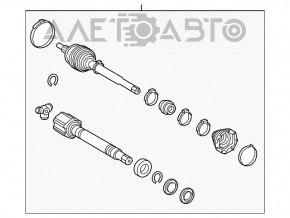 Arborele puntea fata stanga Lexus NX200t NX300 17-21 nou original OEM