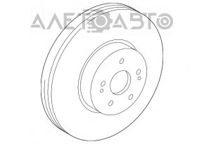 Disc frana fata dreapta Toyota Highlander 20 - nou original OEM