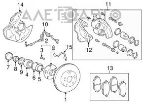 Disc de frână față stânga pentru Lexus IS200 IS300 99-05