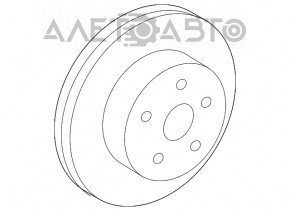 Диск тормозной передний левый Lexus RX350 RX450h 16-22 337/25мм