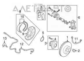 Suport spate dreapta Nissan Maxima A36 16-