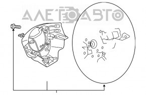 Volan gol Mitsubishi Outlander 14-21 din plastic.