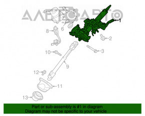 Volanul Mitsubishi Outlander 16-21 restilizat cu asistență electrică pentru direcție