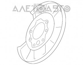 Capac disc de frână spate stânga Infiniti FX35 FX45 03-08