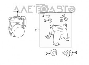 ABS АБС Lexus RX350 10-15 FWD