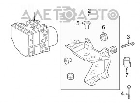 ABS ABS Lexus ES350 13-18 sub radarul de croazieră