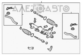 Рейка рулевая Lexus GS300 GS350 GS430 06-07 awd