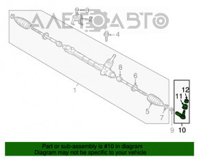 Capăt de direcție dreapta Mitsubishi Outlander 14-21 nou OEM original