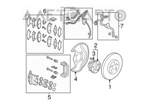 Rulment roată față dreapta Acura MDX 07-13