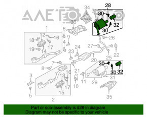 Silencer partea dreapta spate a baie Subaru B10 Tribeca