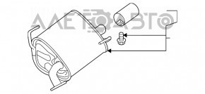 Silentioză spate butoi stânga Subaru Forester 14-18 SJ 2.0