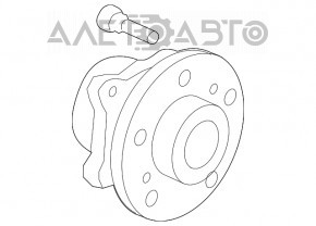 Butucul roții față stânga pentru Acura MDX 07-13, nou, original OEM.