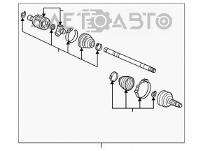 Ax ax motor fata dreapta Acura MDX 16-20 nou original OEM