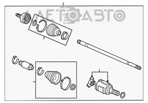 Привод полуось передняя правая Honda CRZ 11-16
