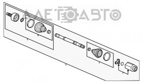 Привод полуось передняя левая Honda Insight 19-22