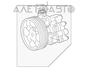 Pompa de direcție asistată hidraulic pentru Toyota Sequoia 08-16
