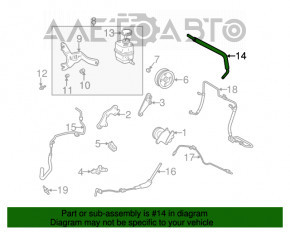 Furtunul de direcție asistată pentru Lexus RX300 98-03 cu pompă și rezervor