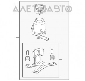 Rezervorul de direcție asistată Toyota Sequoia 08-16, nou, original OEM