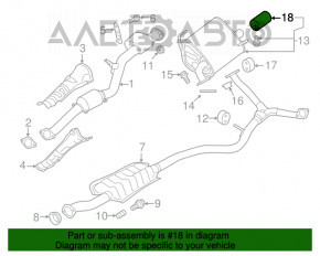 Capacul de evacuare Subaru Forester 14-18 SJ 2.0