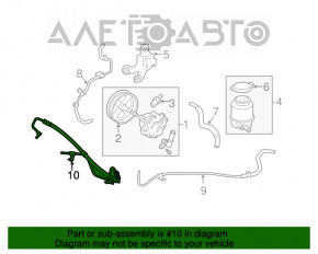 Furtun de presiune înaltă pentru direcția asistată Toyota Camry v40 3.5