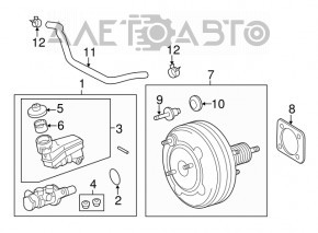 Amplificator de vidare pentru vacuum Lexus ES350 13-18