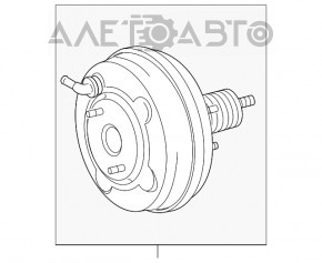 Amplificator de vidare pentru vacuum Lexus IS250 06-13 AWD