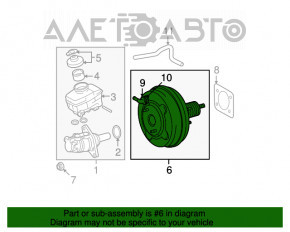 Amplificator de vidare pentru vacuum Lexus IS250 06-13 AWD