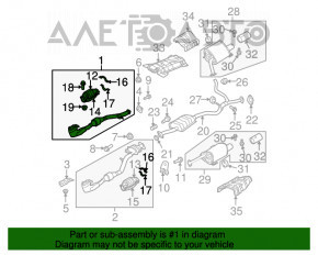 Colector de evacuare dreapta cu catalizator pentru Subaru B9 Tribeca