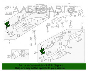 Protecția colectorului dreapta pentru Subaru Outback 10-14 3.6