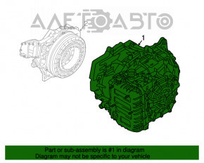 Transmisie automată asamblată Hyundai Sonata 15-17 hibrid