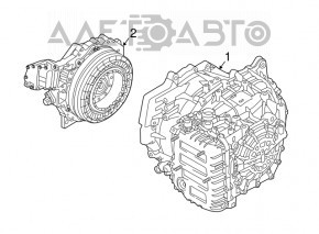 Transmisie automată asamblată Hyundai Sonata 15-17 hibrid