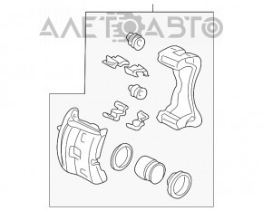 Suportul frontal stânga pentru Acura MDX 14-16 pre-restilizare