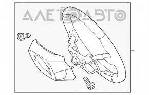 Руль голый Toyota Sienna 11-16 резина серая