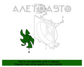 Paletele ventilatorului de răcire a aerului pentru Subaru Forester 08-13 SH