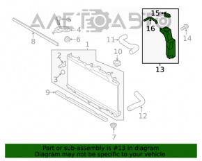 Rezervorul de expansiune al sistemului de răcire pentru Subaru Outback 20- cu capac nou original OEM