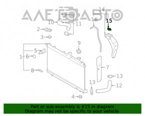 Capacul rezervorului de expansiune al sistemului de răcire Subaru B10 Tribeca