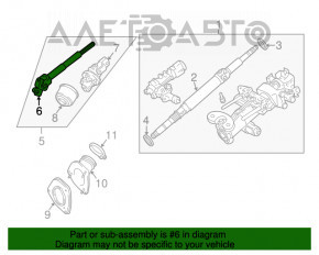 Bară de direcție cu cardan Lexus RX400 04-09 asamblată