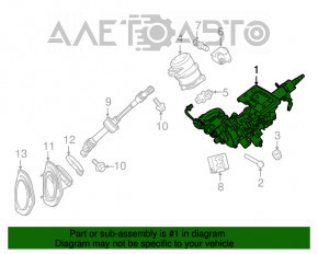 Рулевая колонка Lexus RX350 RX450h 16-22