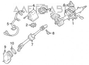 Рулевой карданчик Toyota Camry v50 12-14 usa