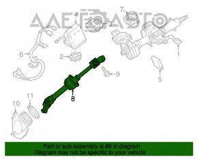 Рулевой карданчик Lexus ES300h ES350 13-18 OEM