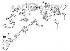 Рулевой карданчик Lexus ES300h ES350 13-18 OEM