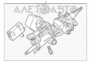 Рулевая колонка Lexus GS300 GS350 GS430 GS450h 06-11 с блокировкой и блоком