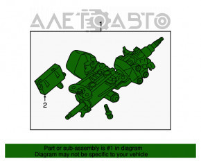 Рулевая колонка Lexus GS300 GS350 GS430 GS450h 06-11 с блокировкой и блоком