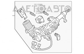 Рулевая колонка Lexus RX350 RX450h 10-15 стучит